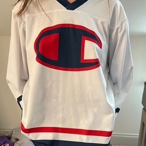 Vintage Champion hockey jersery